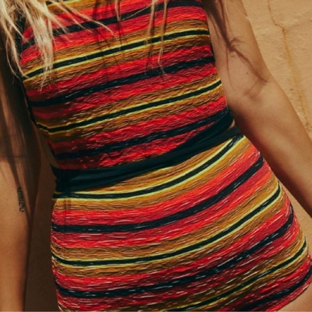 Free People Heidi Striped one piece Worn twice New condition